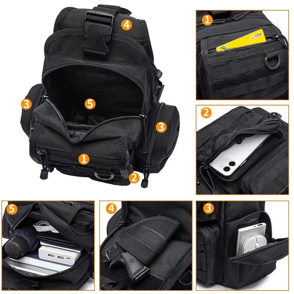 Bolsa táctica para pistola, bo - Edc Concealed Carry Sling Bag reseña y precio